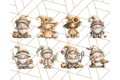 Fall Gnome Clipart PNG Cute Thanksgiving Gnomes Product Image 8