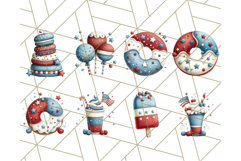 4th of July Desserts PNG Clipart, Americana Patriotic Treats Product Image 4