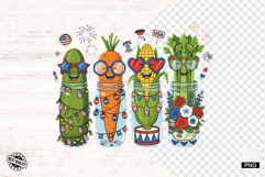 Patriotic Vegetables Clipart Product Image 1