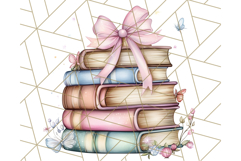 Bookish Fairy PNG Clipart, Whimsical Reading Elements Png Product Image 4