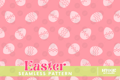 Easter Eggs Bunny Seamless Pattern PNG Sublimation Product Image 4