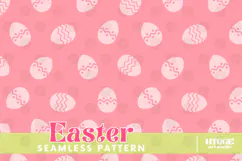 Easter Eggs Bunny Seamless Pattern PNG Sublimation Product Image 4