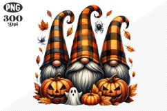 Halloween Gnomes Sublimation - Clipart PNG Design Product Image 1