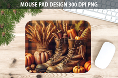 Boots Mouse pad Sublimation - Thanksgiving PNG Design Product Image 1