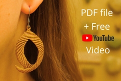 Micro Macrame Bronze Age Gold Earrings YouTube Transcript Product Image 1