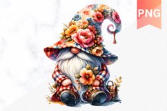 Floral Gnome Sublimation - Clipart PNG Bundle Product Image 12