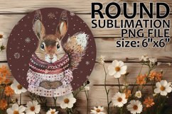 Sophisticated Round Design for Coasters , Winter Product Image 1