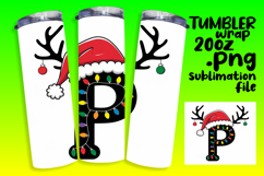 Inspired 20oz Tumbler Wrap Template , Christmas Product Image 1