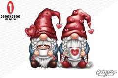 Valentine Gnome Sublimation Clipart - High Quality Design Product Image 4