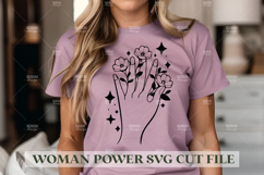 Woman Power SVG Design | Feminist SVG for Cricut&amp;Silhouette Product Image 1