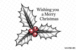 Christmas Holly Svg | Christmas Svg | Svg Cut Files Product Image 1