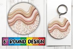 Joyful Circle Keychains Design, Pattern Product Image 1