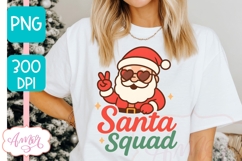 Cute Christmas Penguin PNG, Santa Squad PNG sublimation Product Image 4
