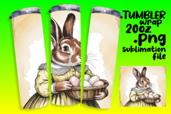 STYLISH 20oz Sublimation Design , Easter Bunny Product Image 1