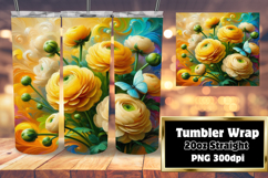 GLAMOROUS 20oz Tumbler Template , Flowers Product Image 1