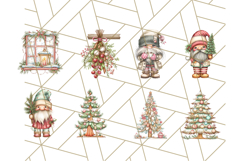 Scandinavian Christmas Gnomes Clipart PNG, Cute Gnome Png Product Image 8