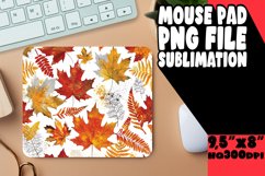 Cozy Autumn Season Mouse Pad with Watercolor Product Image 1