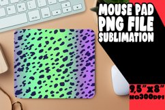 Bold Leopard Print Mouse Pad Gradient Art PNG Product Image 1