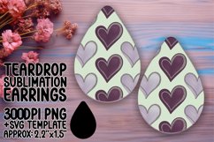 Bright Teardrop Design for Sublimation , Heart Product Image 1