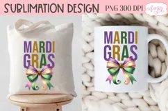 Mardi Gras PNG Sublimation design, Coquette Mardi gras shirt Product Image 5