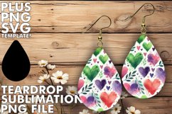 Luminous Teardrop Earrings Ideas, Heart Product Image 1
