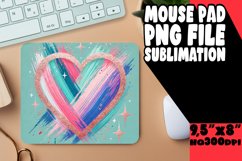 BLISSFUL mouse pad Playful Design, Heart Product Image 1