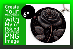 Gorgeous Circle Design Keychain Template , 3D Flower Product Image 1
