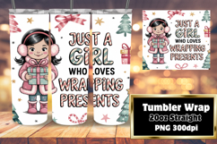 EYE-CATCHING 20oz Sublimation Tumbler , Just A Girl Product Image 1