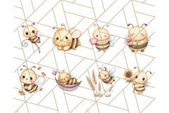 Adorable Bee Clipart PNG, Cute Bees and Accessories PNG Product Image 4