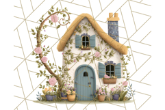 Whimsical Cottagecore Cottage PNG Clipart, Fairy House Png Product Image 4