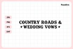 Cowgirl Bachelorette Party Saying SVG | Country Roads Product Image 3