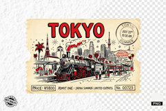 Old Train Travel PNG illustrations Product Image 1
