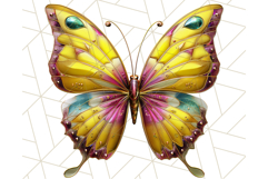 Metallic Butterfly Clipart PNG Clipart, Vibrant Butterfly Product Image 4