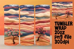 Artistic 3D Tumbler Wrap for Sublimation Summer Product Image 1