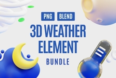 Playful 3D Weather Icons Bundle Product Image 1