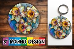 Sparkling 3D Bloom Sublimation Pendants Product Image 1