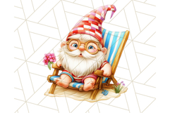 Cute Beach Gnome PNG, Summer Gnome Clipart, Digital Art Product Image 4