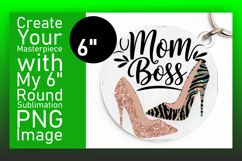 Stylish Circle PNG for Coaster Design , Mother&#039;s Day Product Image 1