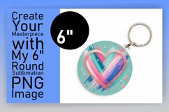 Dynamic Round Design for Keychains , Heart Product Image 1