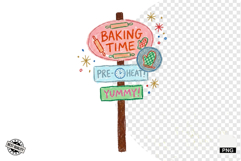 Baking Signpost PNG Product Image 1