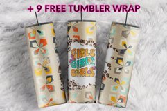 Retro 70s Girls Vintage Leopard Bleach 20 oz tumbler design Product Image 1