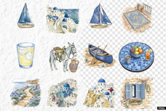 Mediterranean Summer Beauty Clipart Product Image 1
