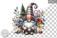 Christmas Gnome Sublimation - Clipart PNG Design Product Image 1