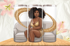 Black Girl Magic Black Woman Positive mind 20oz Tumbler wrap Product Image 1