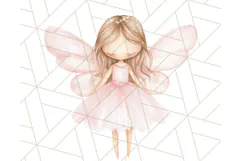 Pastel Pink Fairy Garden Clipart, Enchanted Cottagecore Png Product Image 4