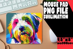 Dynamic Abstract Dog Mouse Pad Design PNG Product Image 1