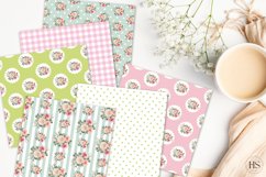 14 Shabby Chic Flowers Digital Paper, Pastel Background Product Image 2