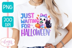 Just Wainting for Halloween PNG design for sublimation Product Image 3