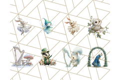Winter Animal Masquerade Clipart 60 PNG Woodland Animals Product Image 8