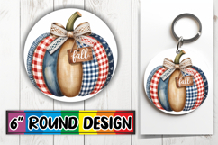 Cheerful Ornaments Circle Design, Pumpkin Watercolor Product Image 1